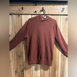 Banana Republic Burgundy Knit Sweater with Hood